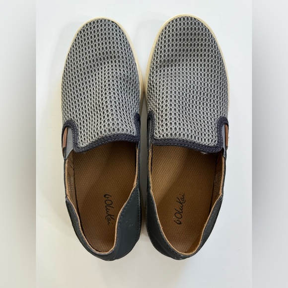 Olukai Pehuea Slip On Sneaker Shoes Size 8 Gray - Picture 4 of 7
